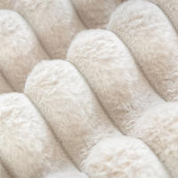 Funda De Sofá De Peluche Imitación De Zorro Con Rayas Antideslizante Cubierta Para Muebles De Sala De Estar Tapete De Cojín - details 3