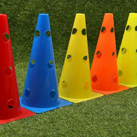 5pcs Barriles De Señalización Perforados De 32CM Conos De Barricada Para Entrenamiento De Fútbol Y Baloncesto Material PVC - details 2