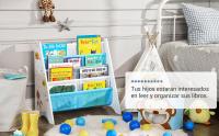 SONGMICS LibrerÍa Infantil, EstanterÍa Infantil para Libros, para HabitaciÓn, Sala de Juegos, GuarderÍa, Escuela, 62,5 x 28 x 60 cm, Ahorro de Espacio, Blanco - details 4