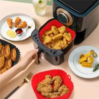 Almohadilla De Silicona Para Airfryer 22cm Accesorios Reutilizables Para Horno Y Fritura Eco-amigable Bandeja De Hornear Para Pizza Y Pollo Frito - details 1