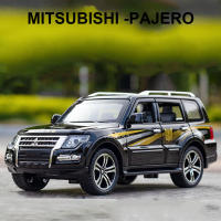 MITSUBISHI PAJERO De 1/32 En Aleación Modelo De Coche SUV Simulación Con Neumáticos De Goma Puertas Abrejanelas Juguetes Para Niños - details 0