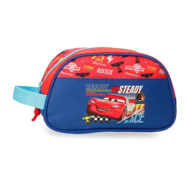 Disney Neceser De Viaje Poliéster Lets Race Rojo - 1