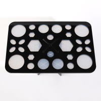 Organizador De Maquillaje RANCAI En Acrílico Con Soporte Para Pinceles De 14/26/28 Agujeros Herramienta De Secado Para Pinceles Accesorios De Cosméticos - details 21