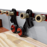Guías De Acción Unidireccional Para Tallado En Madera Herramienta Auxiliar De Seguridad Anti Rebound Precisión Cortada Limpia Placa De Localización De Plata Aluminio - details 14