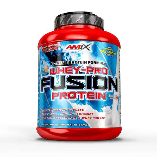 Amix WHEY PRO FUSION 2,3Kg Chocolate coco Proteína Suplemento alimenticio Incremento masa muscular - 1