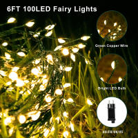 Luces Fairy LED De 36M Para Decoración De Fiesta De Año Nuevo Callejera Boda Y Día De La Madre Con Cable Verde Fuente De Alimentación AC Para Exterior - details 4