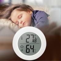 Mini Thermometer Hygrometer Round Indoor LCD Room Thermometer Humidity Meter Digital Indoor Room Temperature Tester - details 2