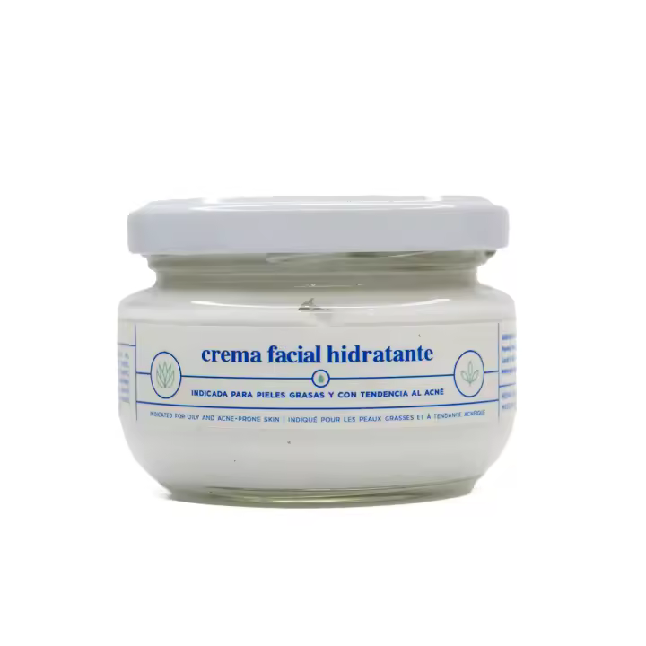 Crema Hidratante Aloe y Árbol del té 120ml - Especial piel mixta y grasa y/o acné granitos - Formato Ahorro - 120ml - 1