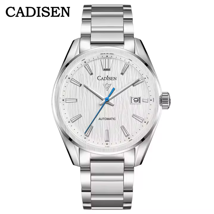 Reloj Mecánico Para Hombre CADISEN 2024 Lujo Resistente Al Agua 10Bar Movimiento Japonés NH35 Acero Inoxidable Con Cristal De Zafiro - 1