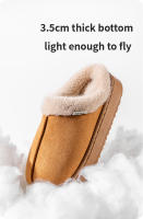 Nuevos Pantuflas De Hombre Con Suela Gruesa Y Peluche Para Invierno Antideslizante Y Calor Interior Adecuadas Para Parejas - details 6