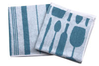 Cofan | Pack de 2 paños de cocina | Medidas: 50 x 50 cm | Color Azul - details 0