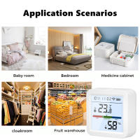 Sensor De Temperatura Y Humedad Inteligente ZigBee Tuya Con Pantalla LCD Iluminada Compatible Con Google Assistant Necesita Hub Tuya Zigbee - details 14