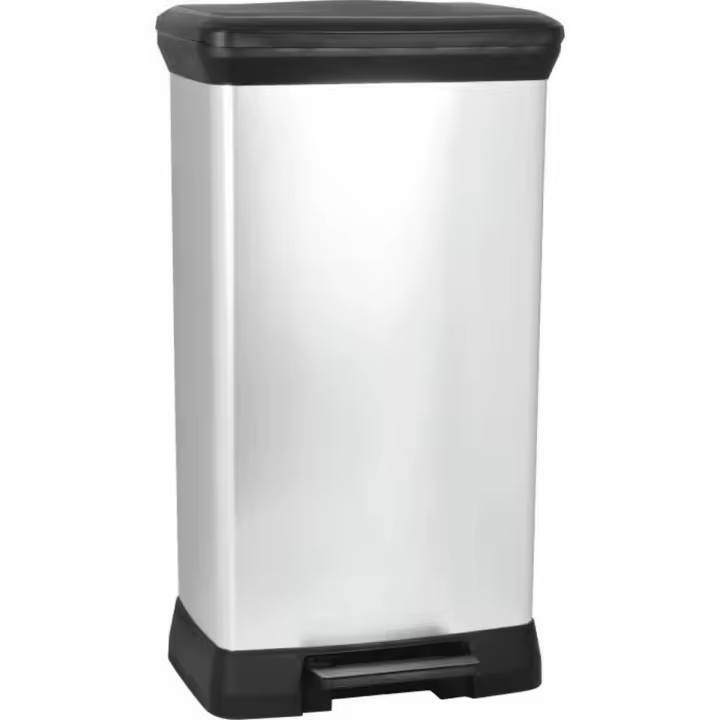 Cubo de basura Curver CURVER Plateado Metal 50 L - 1