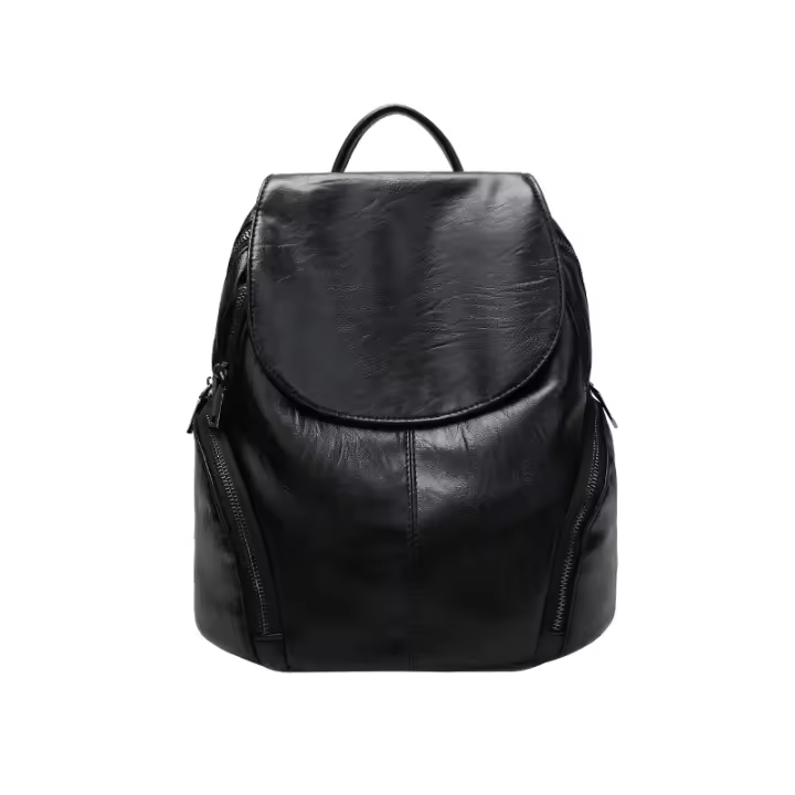 Mochila De Cuero Suave Grande Y Versátil Para Mujeres Alta Gama 2024 Nueva Mochila De Viaje Casual Con Gran Capacidad - 1