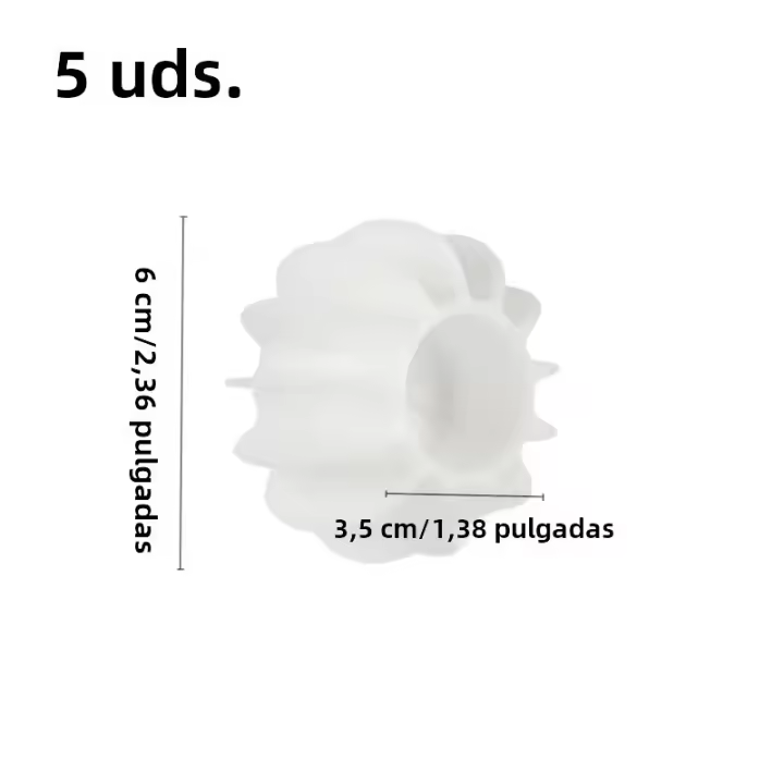 Bolas De Lavandería Reutilizables De Silicona 3/5/10 Anti-Enredo Para Máquina De Lavar Y Secadora De Vapor Adecuado Para Todas Las Marcas De Máquinas De Lavar Ropa - 1