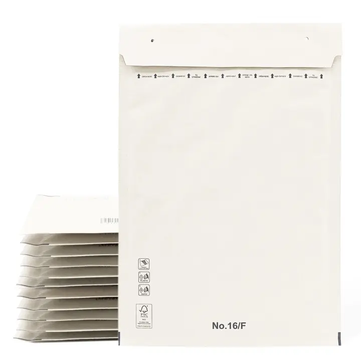 Sobres Acolchados, Sobres para Envíos, Bolsas de Papel con Interior de Burbujas, Color Blanco, Bolsas para Envíos con Cierre Adhesivo - Ofituria (50 Sobres, 220x260mm) - 1