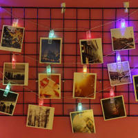 Luces De Cadena LED Con Clip Para Fotos USB Operadas Por Batería Decoración De Navidad Para Fiesta De Boda Xmas Iluminación Faeirina - details 7