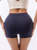 Shorts De Yoga Para Mujer De Cintura Alta Escultora Quick-Dry Transpirable Estilo Deportivo Para Correr Ciclar Yoga Fitness - details 14