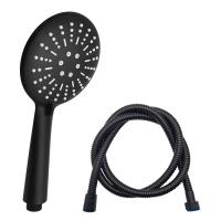 Alcachofa de Ducha Negra Ducha de mano con Manguera de 1,5 m y 3 tipos de rociadores Soporte de Ducha Alcachofa de ducha que ahorra Agua Alcachofa de Ducha multifuncional de Girasol - details 1