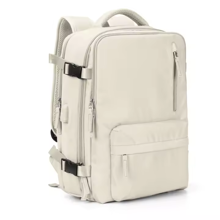 "Mochila de viaje ligero impermeable Bolsas Maleta multifuncional de gran capacidad para mujer Carga USB Equipaje de avión" - 1