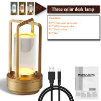 Lámpara De Mesa LED Recargable Portátil Luz Nocturna Táctil Para Escritorio Decoración De Habitación Regalo De Navidad Luz De Ambiente Para La Cama - details 7
