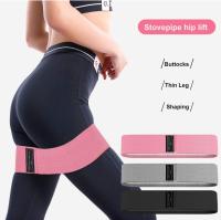 Bandas Elasticas Musculacion, Juego de 3 Bandas Elasticas Musculacion, Bandas de Resistencia de Tela para Fitness, Cintas Elasticas Antideslizante para Glúeo, Piernes, Brazo, Yoga, Pilates - details 4