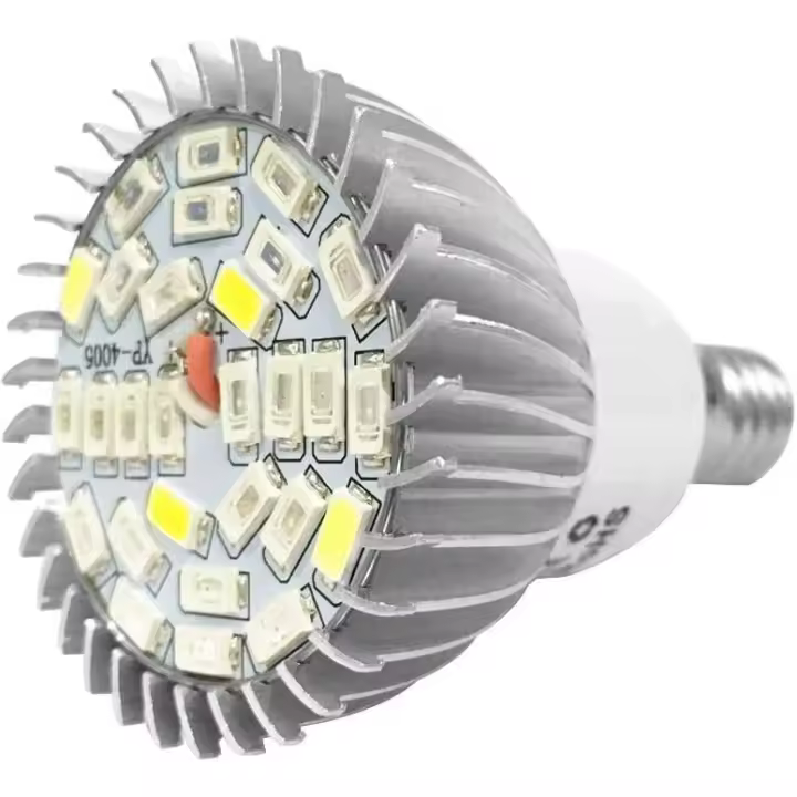 Grow Lamp, 28W Full Spectrum E14/GU10 Indoor Led Grow Light Bulb for Plant Grow Light flowers 85V 265V(E14) - 1