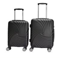 Equipaje de mano Maleta Cabina ABS Ligero y Resistente Set de 2 unidades 55x40x25, 48x35x20 ( Capacidad 10 Kg). Ruedas silenciosas Dobles giratorias 360º. Cerradura antirrobo Lateral Combinación de 3 dígitos.[La maleta pequeña no tiene asa.] - details 2