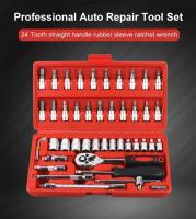 Kit De Herramientas De Reparación De Coche 46 Piezas Juego De Destornilladores De 1/4 Pulgada Llave De Fijación Torque Wrench Conjunto De Reparación Automotriz Herramienta Mecánica - details 14