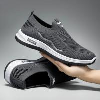 Zapatos Casuales Para Hombre Transpirables Zapatillas De Correr Y Caminar Ligeros Slip on Para Pareja Talla 44 Material Superior De Malla - details 4