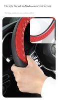 Nueva Funda Para Volante De Coche a Cuadros Cómoda Y Resistente Al Desgaste Antideslizante Fácil De Limpia Universal Para Todas Las Estaciones - details 6