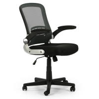 VS Venta-Stock Sillón de Oficina Elevable y Reclinable con Respaldo de Rejilla en Color Negro - details 0