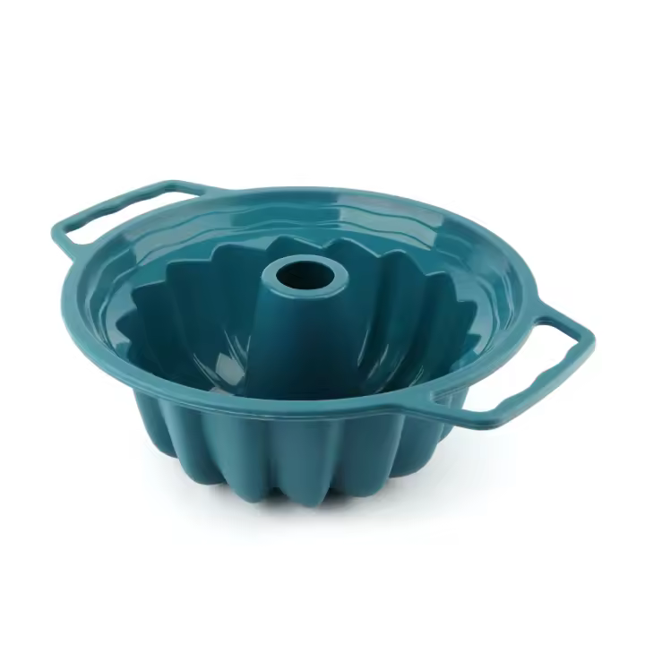 MasterChef MCA-SAVAP Molde de Tarta Savarin de Cocina Profesional de Silicona reforzado de Acero Antiadherente Azul Pavo - 1