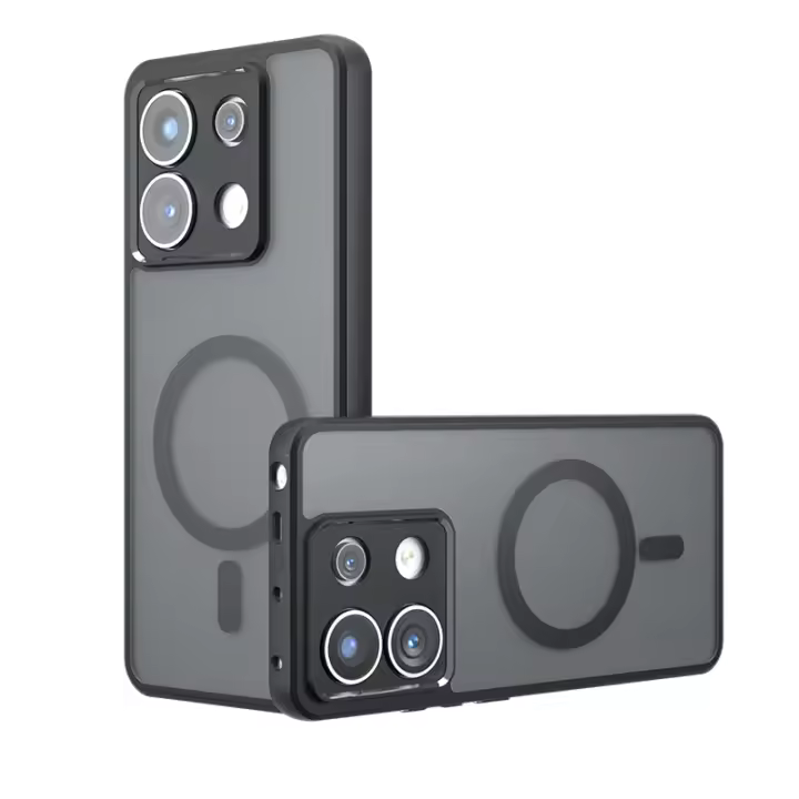 Funda Magsafe Para Redmi Note13Pro 4G Con Acabado En Brillo Minimalista Anti-deshidratante Anti-Huella Compatible Con Xiaomi POCO M6 Carga Eléctrica - 1