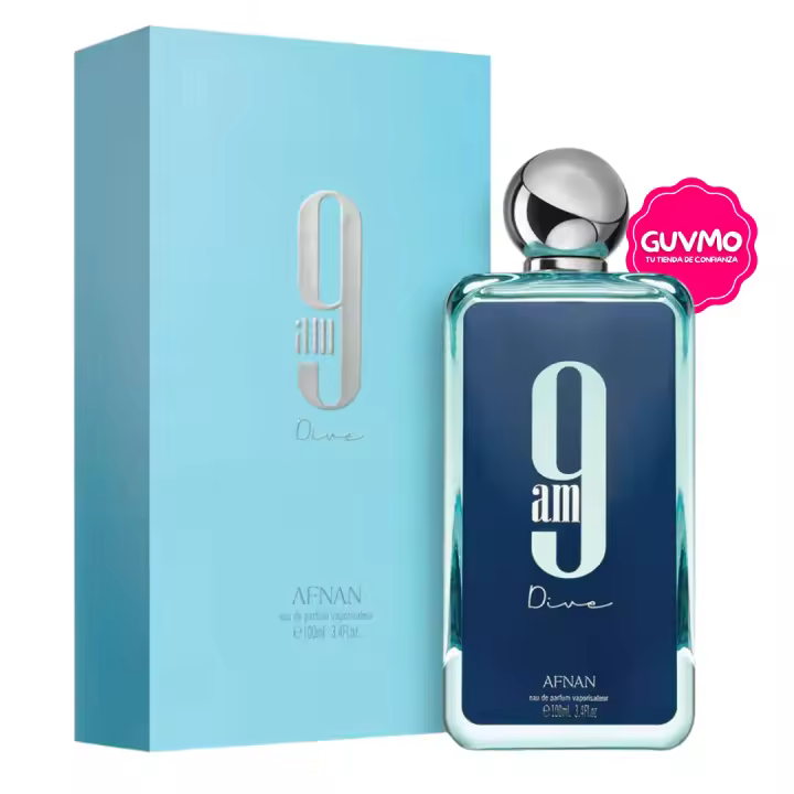 Afnan 9AM Eau de Parfum 100ml – Perfume Unisex Cítrico y Especiado con Notas de Mandarina, Cardamomo y Cedro - 1