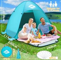 Carpa Playa Tienda de Campaña Playa Bebe UV 50 Sombrilla Pop Up 200*150*110 Cm 2-3 Personas Beach Tent Camping Playas Parques - details 0