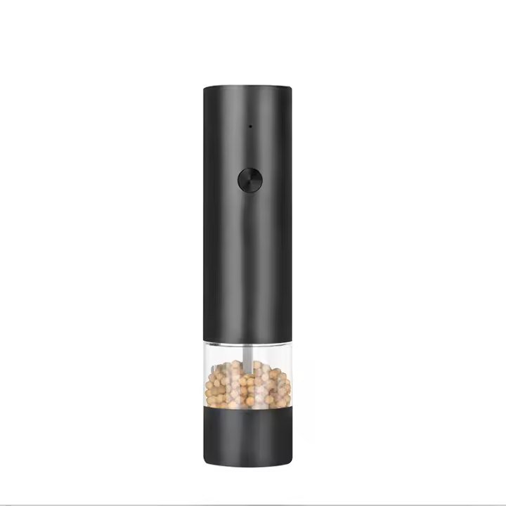 Molinillo eléctrico de Arce inoxidable (recargable, Iluminado LED, Con molinillo de Cerámica ajustable) - 1