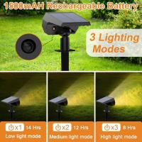 Luces De Punto Solar Exteriores 52 LED 3 Modos Luz De Escena Solar Impermeable IP65 Para Camino Jardín Y Paisaje - details 12