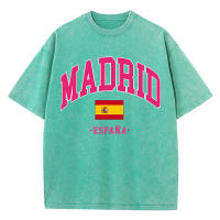 Camiseta De Hombre Madrid Spain Art And Design Impresión Versátil Suave Aesthetic round Neck Harajuku Juvenil Media Manga T-Shirt Para Daily Summer Moisture Wicking Cotton Pull on O-Neck - details 9