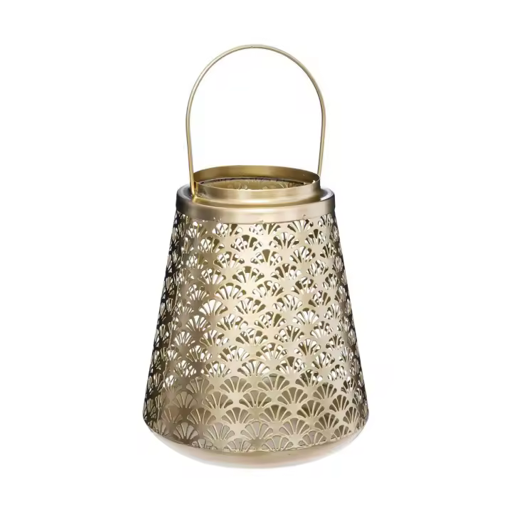 Portavelas Atmosphera To Feel Good Dorado Hierro (20 x 17 cm) - 1