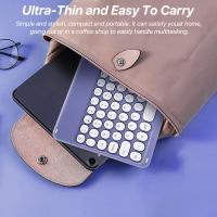 Teclado Inalámbrico Y Ratón Para Apple Samsung Bluetooth Compatible Con iPad iPhone Tablet Laptop Soporte Multilenguaje Incluye Español Portugués Ruso Francés - details 3