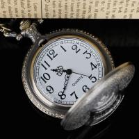Reloj De Bolsillo Vintage Bronce Con Patrón De Campana Cuarzo Pendiente Joyería Cadena Reloj Para Hombres Y Mujeres Regalo Colección - details 5
