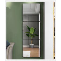 Pegatinas De Espejo 3D Autoadhesivas Acrílicas Para Decoración De Pared Moderna Flexible Y Gruesa Para Puerta Armario Baño Hogar - details 4