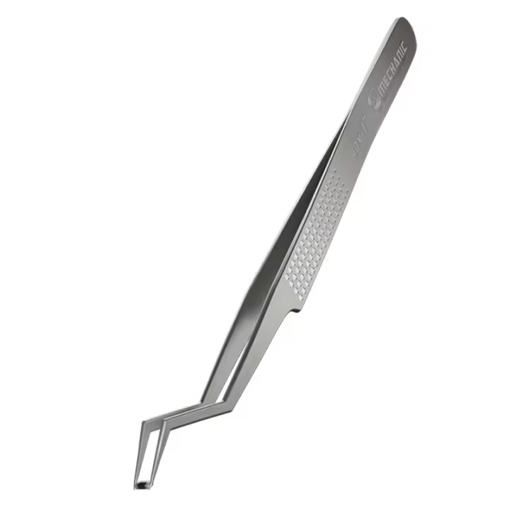 Pinzas De Hierro De Bricolaje MECHANIC Precisión Alta Antimagnética De Acero Inoxidable Para Reparación De Circuitos Y Plantación De IC - 1