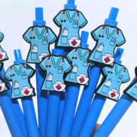 Lote De 10 Bolígrafos De Sastre Serie Doctor Creativo Regalo De Billetera Neutral Color Sólido Para Enfermería Y Medicina - details 3