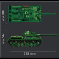 Bloques De Construcción Para Niños Modelo De Tanque Panzerkampfwagen VIII Maus De La Segunda Guerra Mundial WW2 Juguetes Educativos Para Adolescentes Y Adultos - details 35