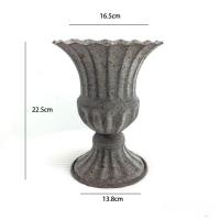 Macetas De Hierro Fundido Retro Para Decoración De Bodas Y Hogar Ornamentos De Vaso Para Arreglos De Flores Secas Sin Marca Ni Origen Especiales - details 11