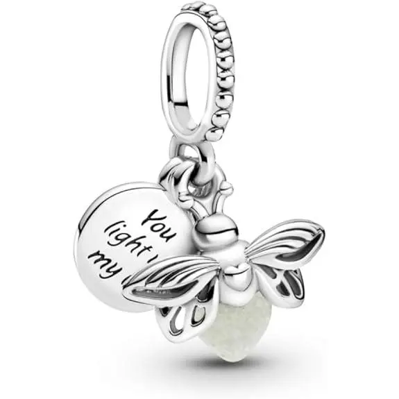 Pandora  - Colgante de plata con diseño de luciérnaga，Incluye Caja Original - 1