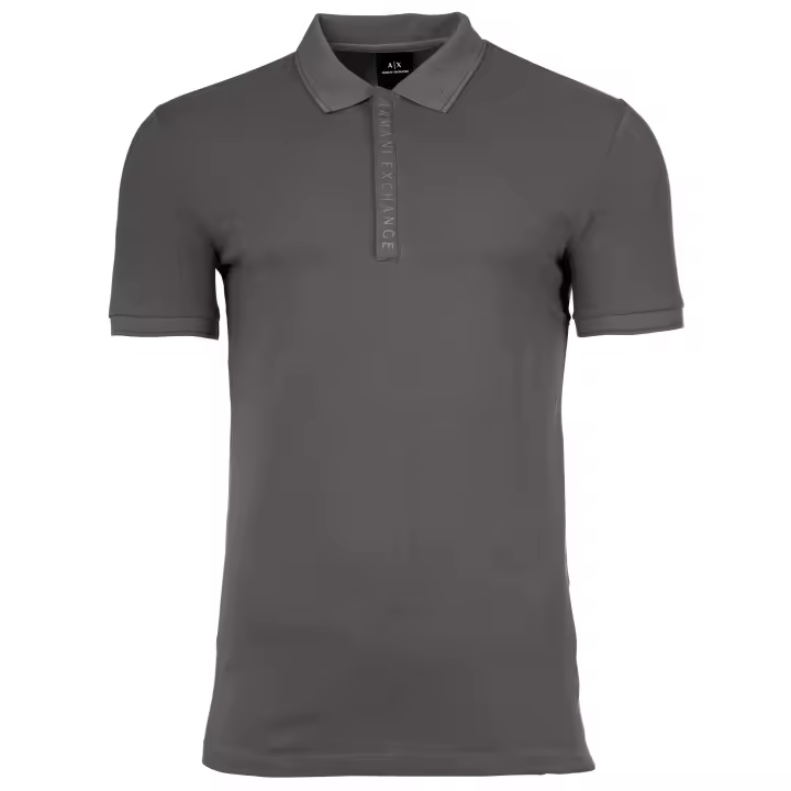 A|X ARMANI EXCHANGE Polo para hombre - Botones ocultos, Algodón Stretch - 1