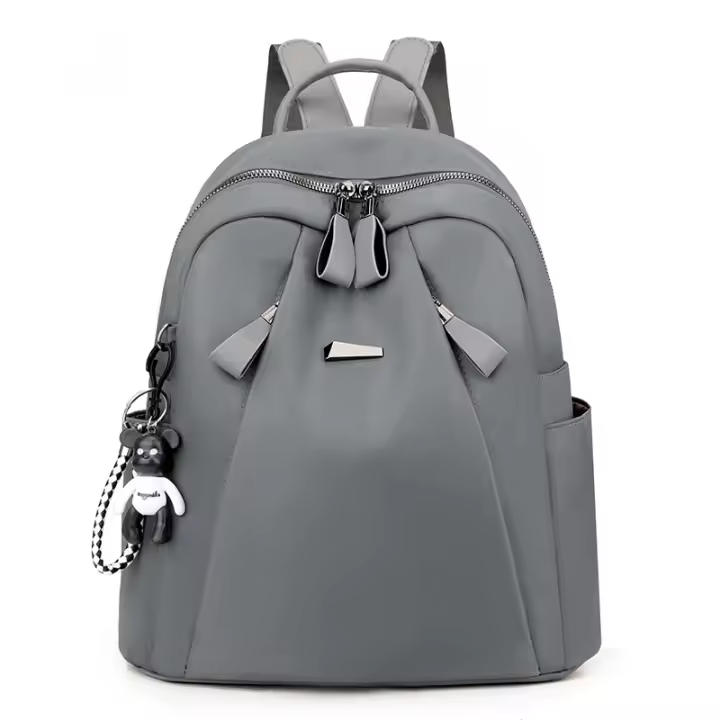 Mochila para Mujeres calidad Escuela Bolsas Mujer color sólido Viaje Pequeño Bolso Femenino multi función Bolsa - 1